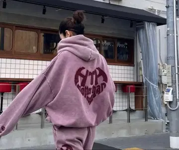 hth 빈티지 라이크 하트 로고 후드티