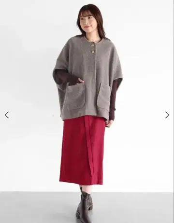 Vin 울라이크 돌먼 코트 모카