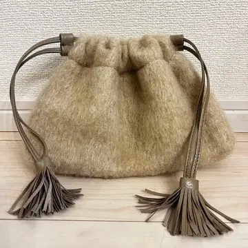 EAUVIRE 파우치 클러치백 복조리 프린지 태슬