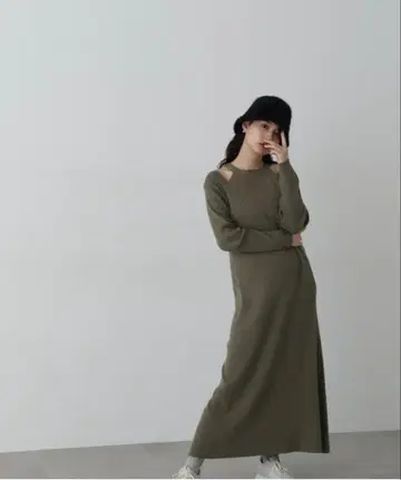 암홀 니트 원피스 N. Natural Beauty Basic