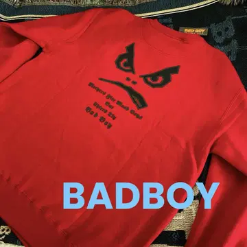 [미사용품] Bad Boy 레드 트레이닝복