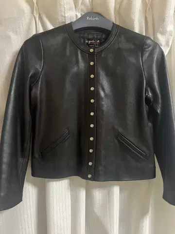 아네스베 레더 자켓 가죽 가디건 레더 프레션 M 상당
