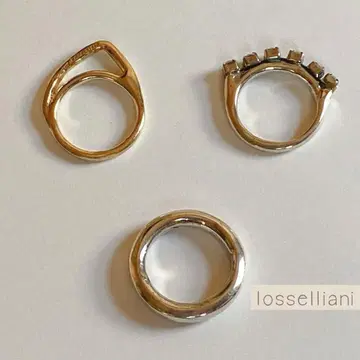 이오세리아니 삼연 반지 실버 925 아쉬페프랑스