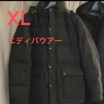 에디바우어의 트위드 다운 자켓 XL 익명 배송