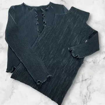 스페치오 셔틀 플리츠 앙상블 블랙 40 일본제