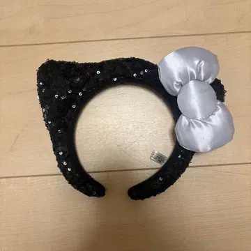 키티 스팽글 머리띠
