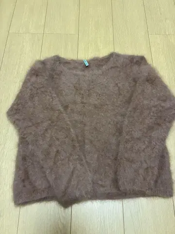 브라운 울 (너구리) 니트