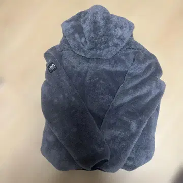 Stch 후드 부착 그레이 플리스 자켓