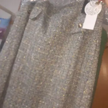 새상품 자유구 타이트 스커트 44 사이즈 그레이 계열 색상