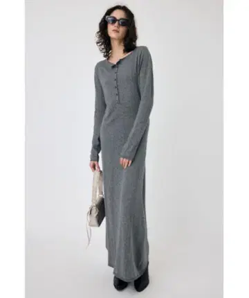 그레이 니트 롱 원피스 FREE 사이즈