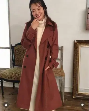 Cherie Mona 벨트 오버 트렌치코트