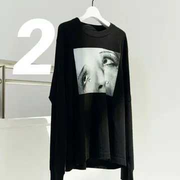 sacai Man Ray Print L/S T-Shirt Black 2
