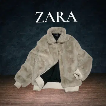 인기 자라 ZARA 인조 모피 봄버 자켓 보아 BIG 사이즈