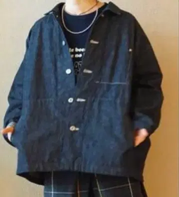 journal standard luxe 110Z 워크 데님 BZ 네이비