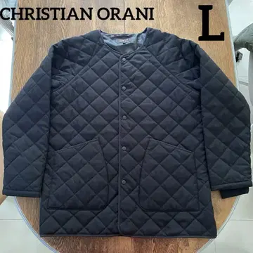 CHRISTIAN ORANI 퀼팅 자켓 노카라 면 원단 L
