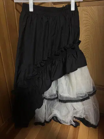 쉬폰 프릴 스커트 구제 의류