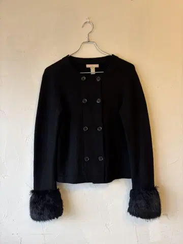 BANANA REPUBLIC 퍼 더블 버튼 가디건