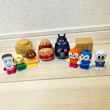 호빵맨 타운 인형 피규어 세트 8개