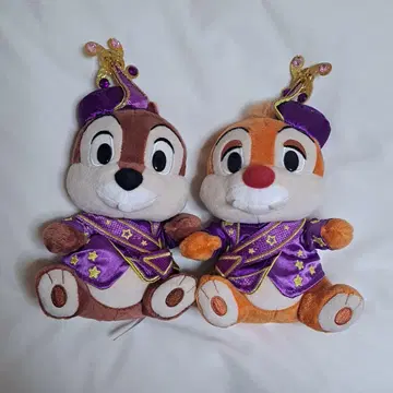 디즈니랜드 40주년 칩과 데일 봉제 인형