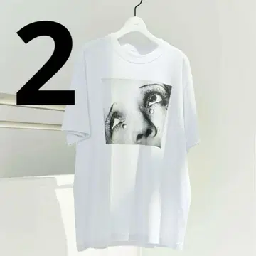 sacai Man Ray Print T-Shirt white 2
