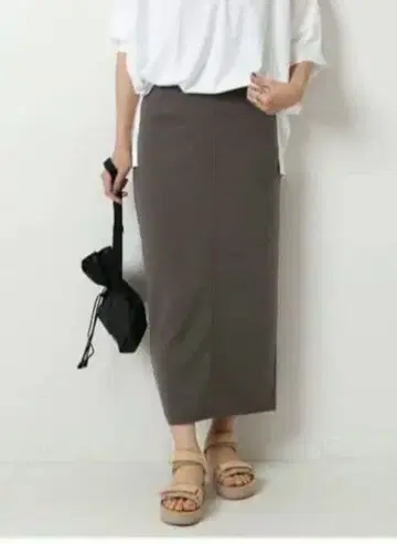 스픽 앤 스팬 바늘구멍 종이상자 타이트 스커트 롱 스커트 36