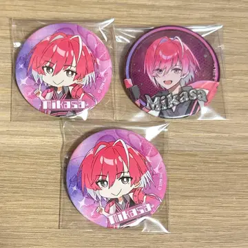 미카사 군 스타터 캔뱃지 세트