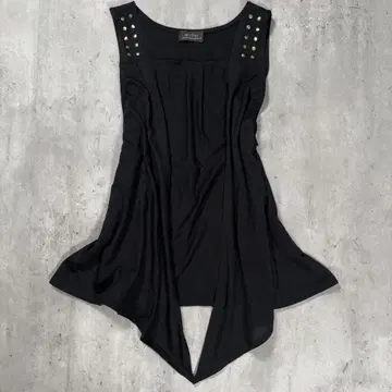 시크 스타일 스터드 드레이프 베스트 Y2K PUNK V계