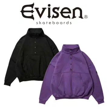 Evisen 에비센 스케이트보드 스냅 버튼 스탠드 맨투맨