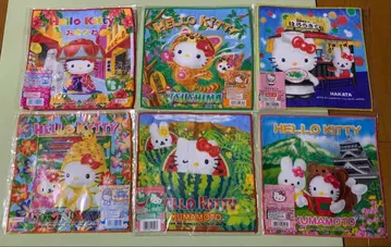 지역 한정 키티 미니 타월 쓰시마, 구마모토, 오키나와, 하카타