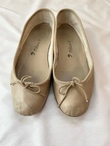 Porselli 베이지 발레 슈즈 포르셀리 roku 38 밑창 보강 완료