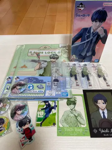 블루 록 사에이 세이이치 피규어 아크릴 스탠드 클리어 파일 등 15점