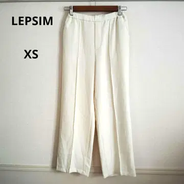 LEPSIM 렙심 와이드 팬츠 화이트 센터 프레스 흰색 XS