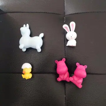 로디 토끼 타베코 동물 x 2 효코짱 피규어 세트 4종