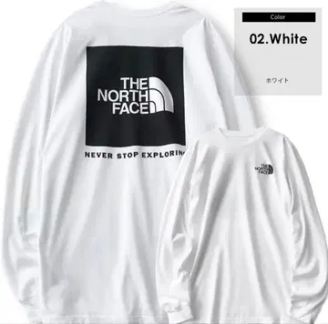 THE NORTH FACE 화이트 긴팔 T셔츠 롱티 L