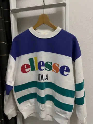[레어] 레트로 80년대 ellesse 엘레쎄 맨투맨 트레이닝복