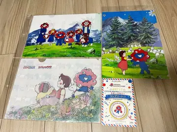 하이디 미야쿠미야쿠 클리어 파일 스탬프 랠리 씰 4개 세트