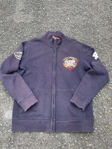 TOMMY HILFIGER 지퍼 후드티 다크 네이비 자켓