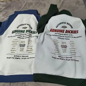 Genuine Dickies 후드 부착 후드티 2종 세트 디키즈