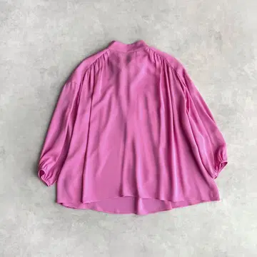 DRAWER 백 보타이 블라우스 실크 핑크 36
