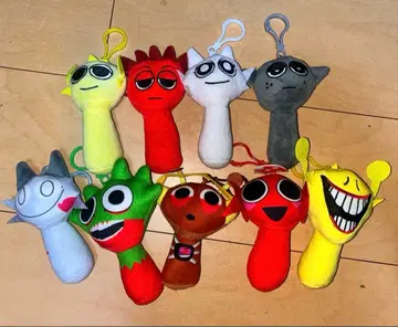 스플랜키 봉제 인형 카라비너 포함