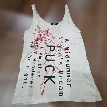 [레어] ZUCCA 주카 탱크탑 PUCK 셰익스피어