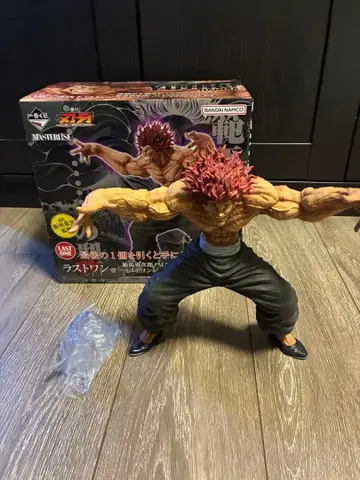 바키 제일복권 라스트 원상 한마 유지로 피규어 상자, 받침대 포함