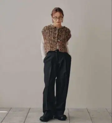 투데이풀 Mix Handknit 니트 베스트