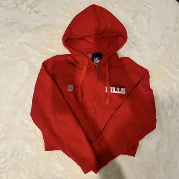 ZARA NFL BILLS 지퍼 후드티 레드