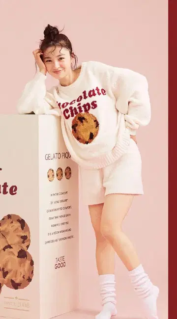 gelato pique 쿠키 자카드 풀오버