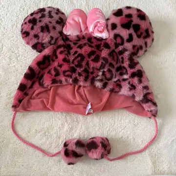 디즈니 미니 마우스 구 디자인 레오파드 무늬 팬 캡