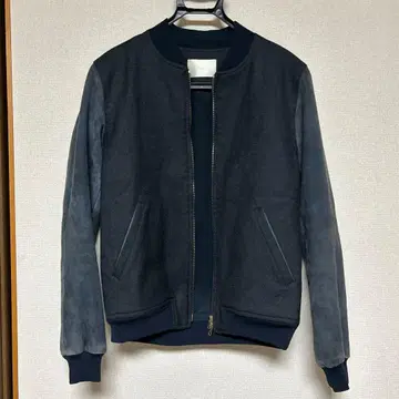 뉴앙스 스웨이드 라이더 자켓 바시티 자켓 남자 S 사이즈,1