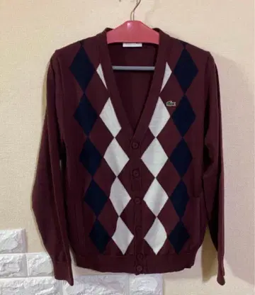 라코스테 아가일 가디건