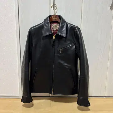 Y2 LEATHER 블랙 가죽 자켓 38
