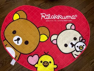 리락쿠마 하트형 퀼팅 머그 매트 코리락쿠마